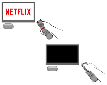 Desligue o aparelho de streaming, aguarde 10 segundos e ligue-o novamente.